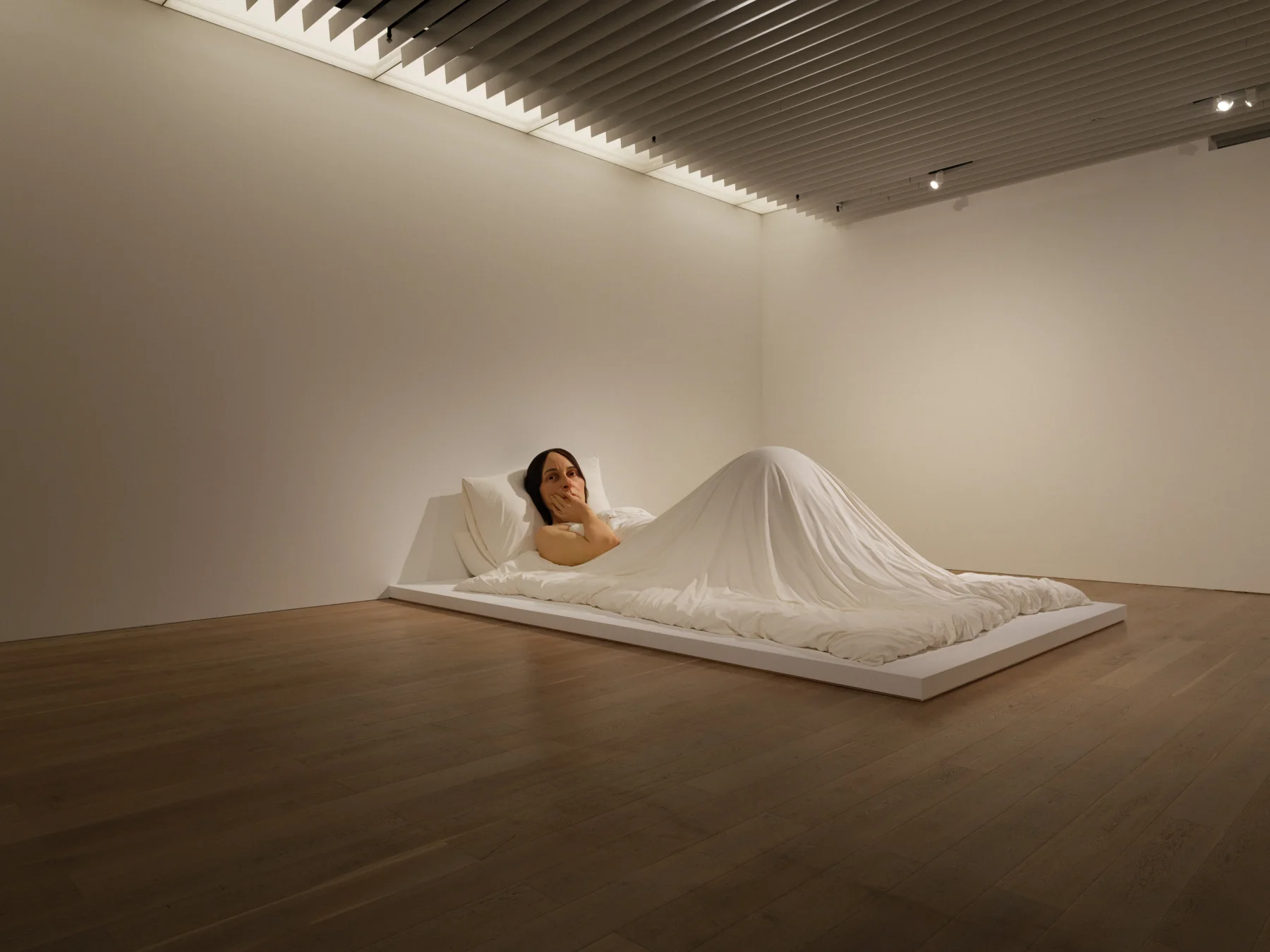 Ron Mueck’s In Bed on view at Mori Art Museum